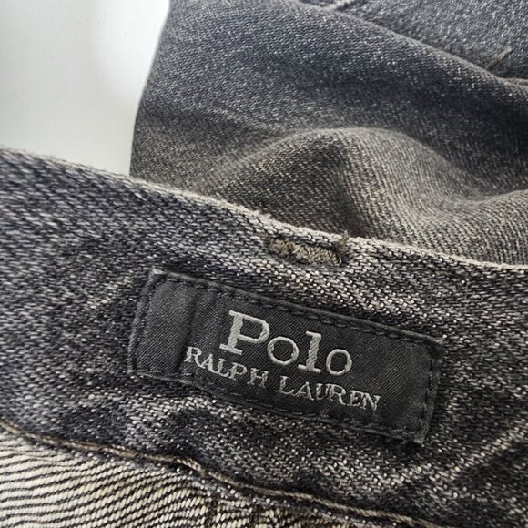 Polo Ralph Lauren 38X30 Mens Grey Distressed The Sullivan Slim Jeans - Picture 6 of 8